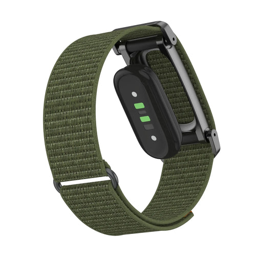 Fitbit Air nylon band met frame (legergroen)