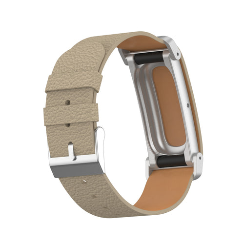 Fitbit Air Litchi Lederarmband (Kaffeebraun)