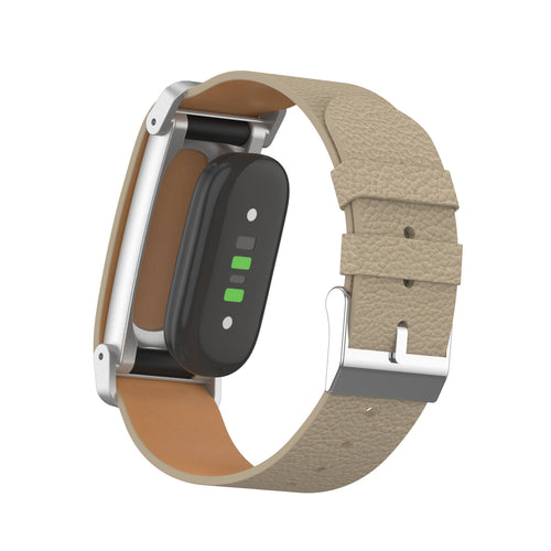 Fitbit Air Litchi Lederarmband (Kaffeebraun)