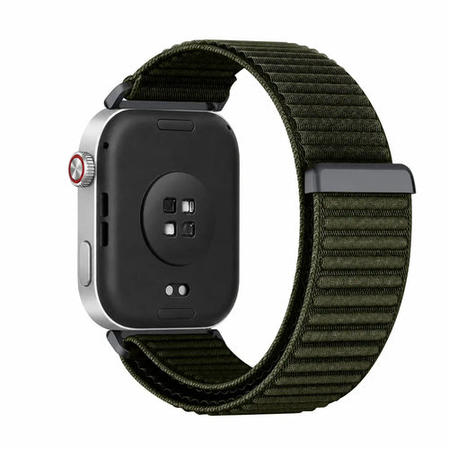 Redmi Watch 4 Wave Nylonarmband (Dunkelgrün)
