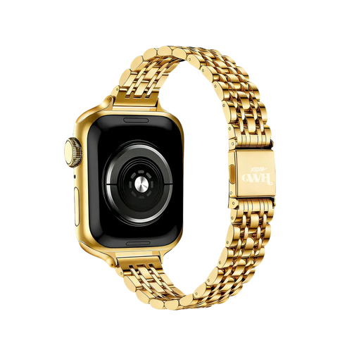 xoxo Wildhearts Bracelet acier 'slim' Apple Watch (or)
