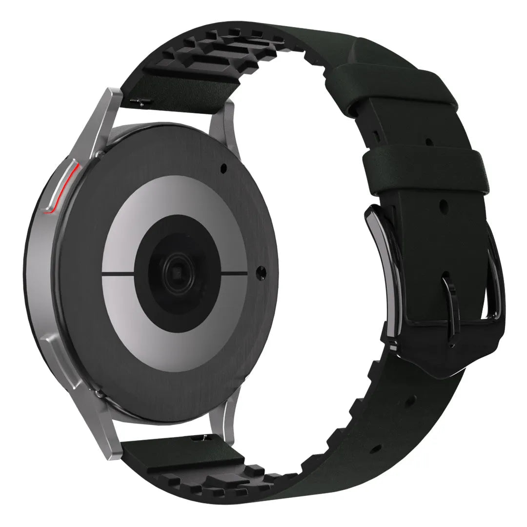 Amazfit GTS 4 Leather / Silicone Strap (Green)