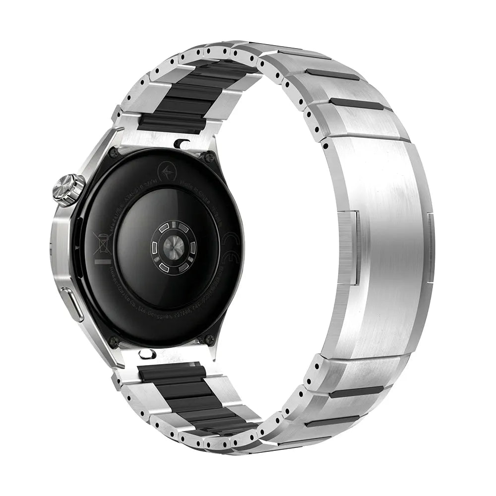 Polar Grit X Pro 'One Push' Steel Hybrid Strap (Titanium/Black)