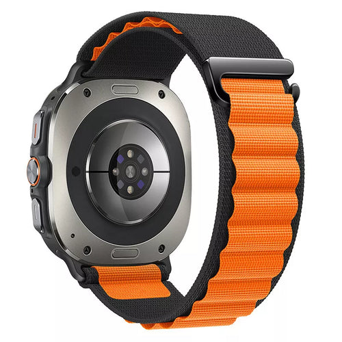 Samsung Galaxy Watch Ultra Alpine Armband (Schwarz/Orange)