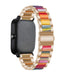 Amazfit Bip stalen resin band (rosé goud/kleurrijk)