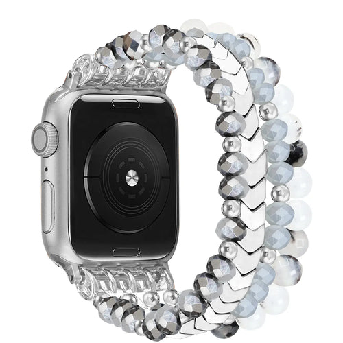 Correa con cuentas Apple Watch (plata)