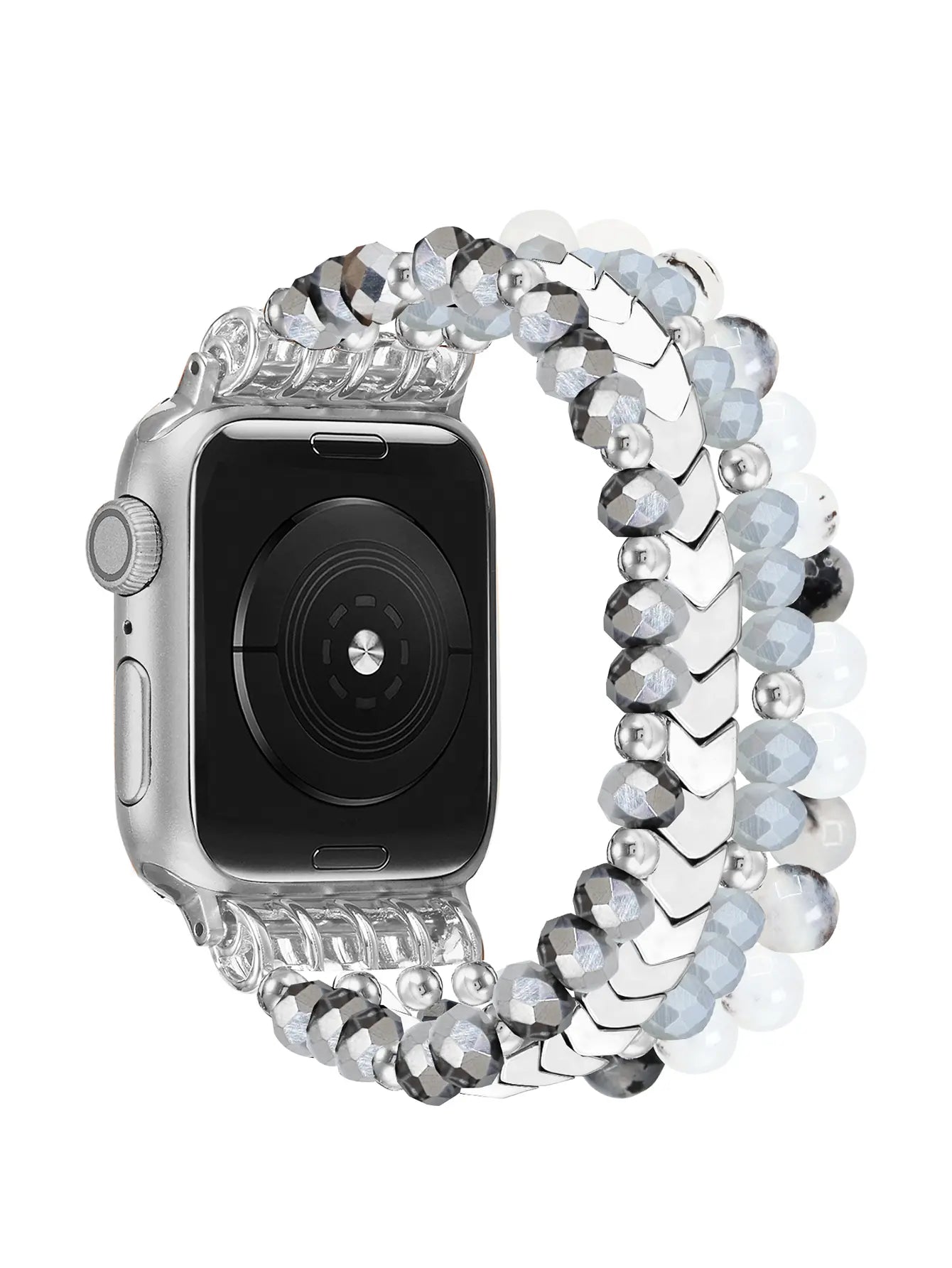 Correa con cuentas Apple Watch (plata)