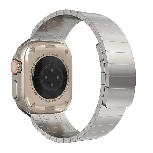 Apple Watch Premium Magnetic Steel Strap (Titanium Gold)