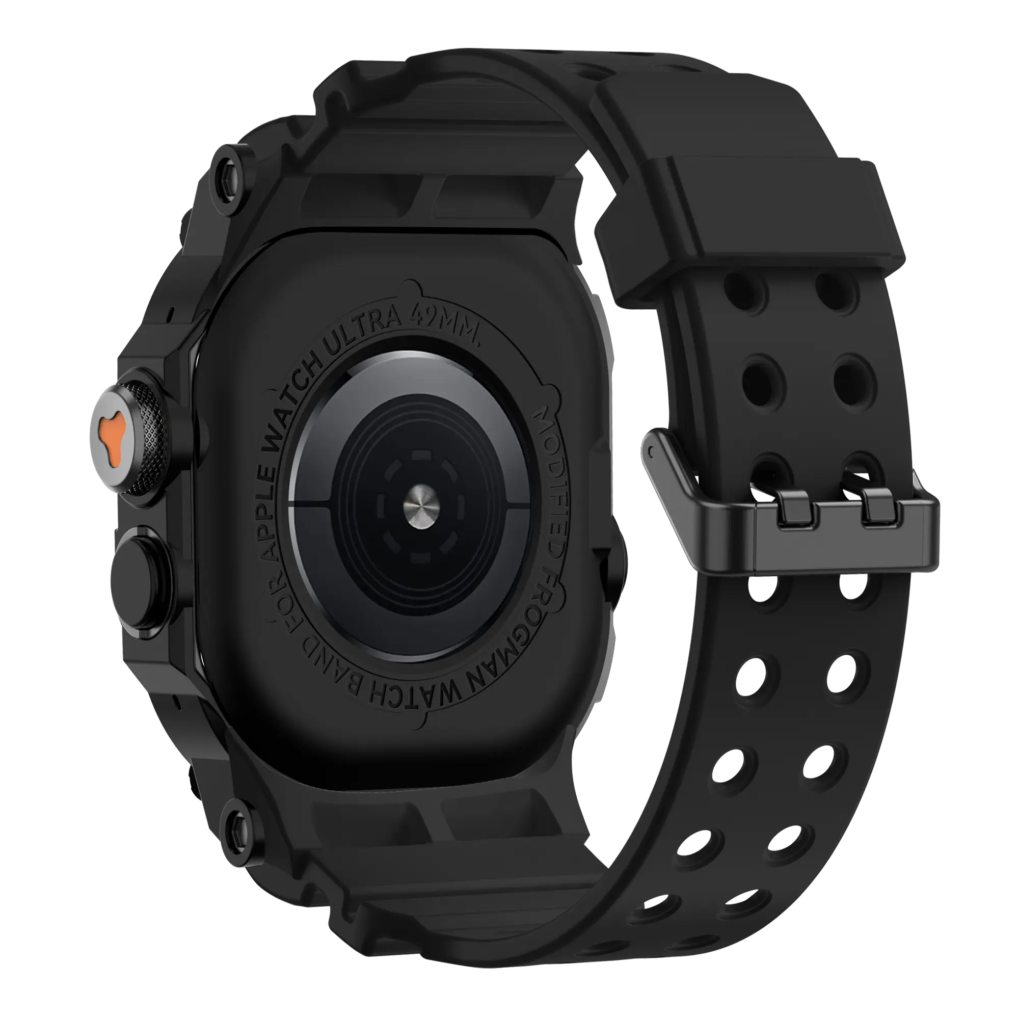 Bandz Correa TPU con funda Apple Watch Ultra (negro con negro)