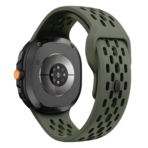 Bracelet silicone Air Samsung Galaxy Watch 8 Classic (vert militaire)