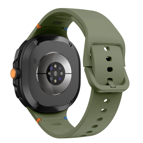 Bracelet silicone Samsung Galaxy Watch 8 - 44mm (vert militaire)