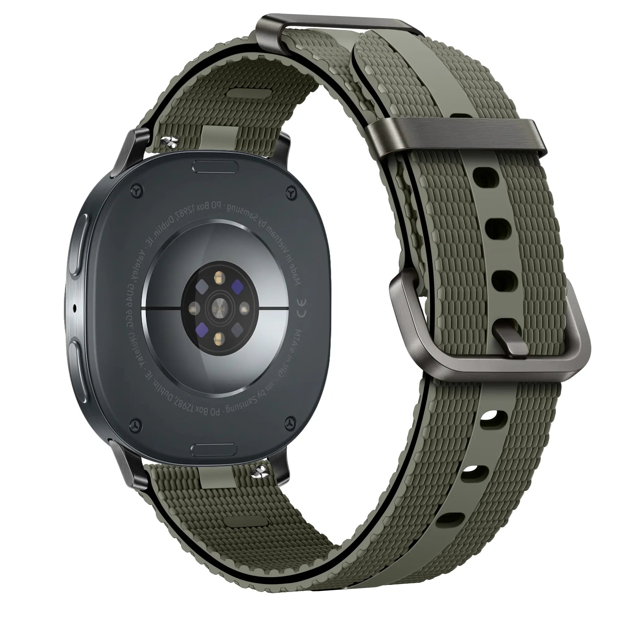 Samsung Galaxy Watch 8 - 44mm Silikon Active Armband (Armeegrün)