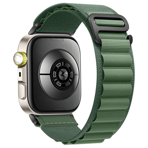 Huawei Watch Fit 5 Pro Alpine nylon bandje (legergroen)