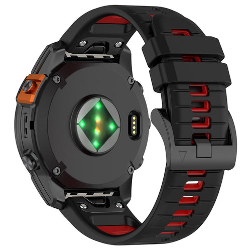 Bracelet silicone avec boucle Garmin Approach S60 (noir/rouge)