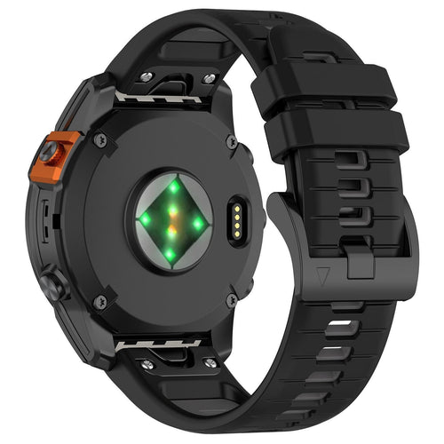 Bracelet sport avec boucle Garmin Quatix 8 - 47mm (noir/gris)