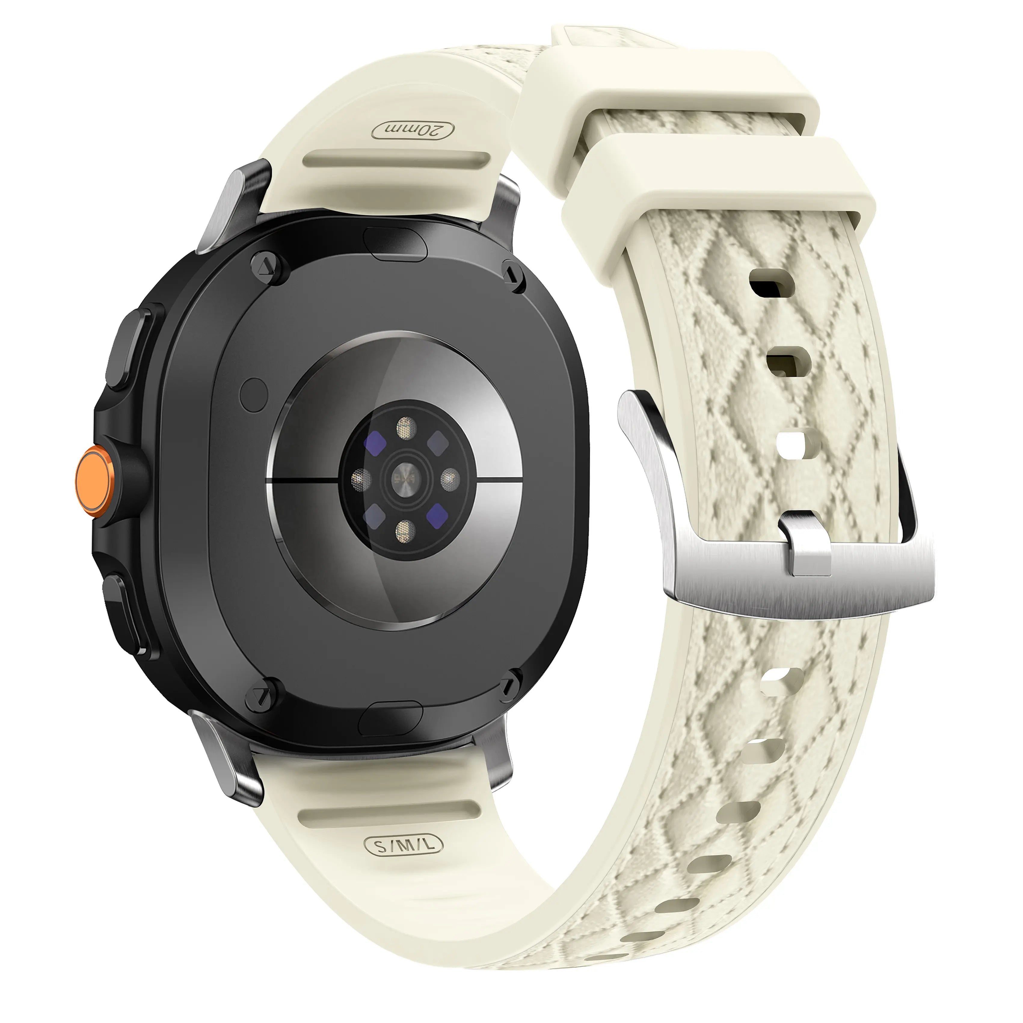 Correa cuero híbrida diamond Samsung Galaxy Watch 9 - 40mm (beige)