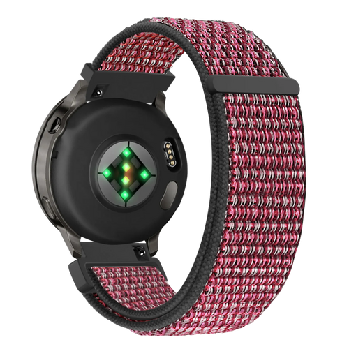 Bandz Garmin Forerunner 265s Nylon Loop Armband (True Berry)