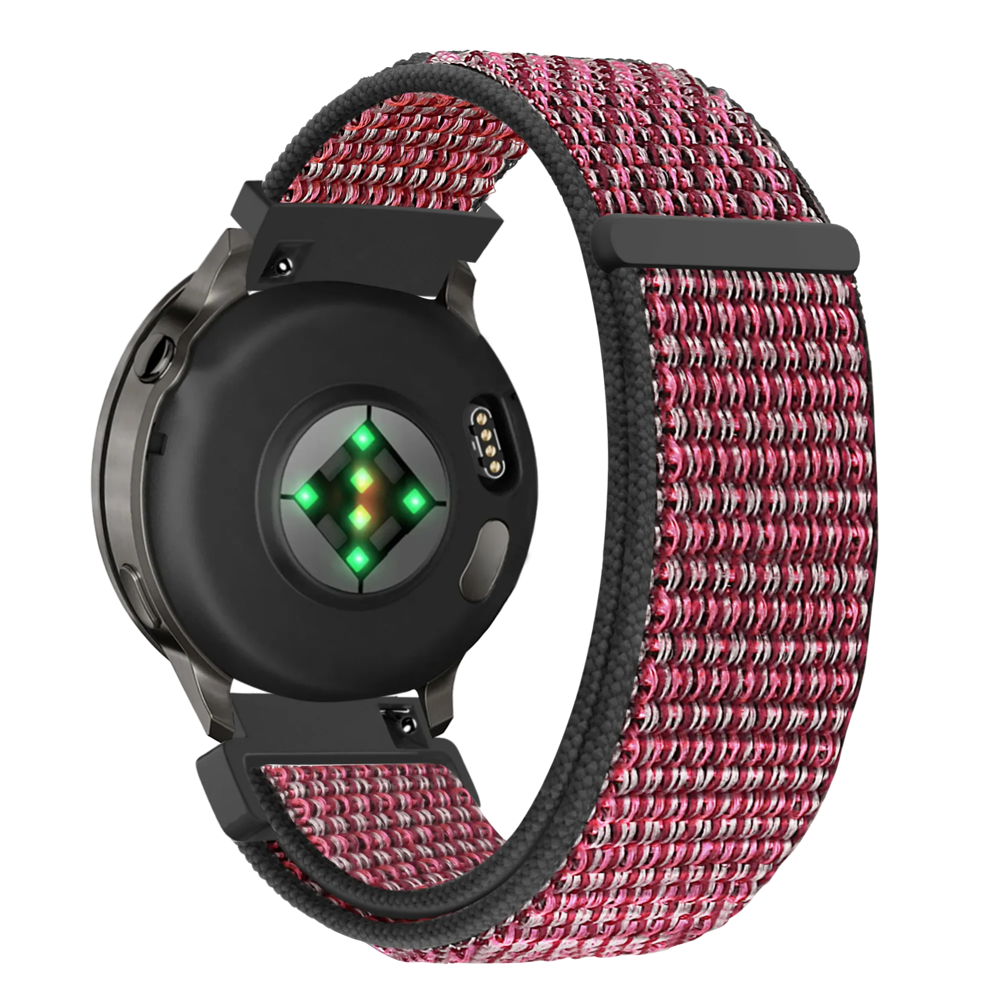 Bandz Garmin Forerunner 265s Nylon Loop Armband (True Berry)