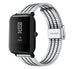 Xiaomi Amazfit Bip Edelstahl-Armband (Silber/Schwarz)