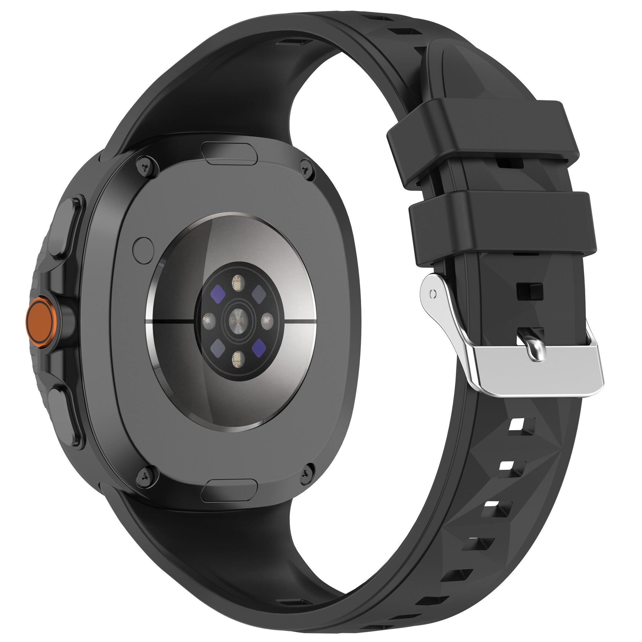 Samsung Galaxy Watch 8 - 40mm Diamant Silikonarmband (Schwarz)
