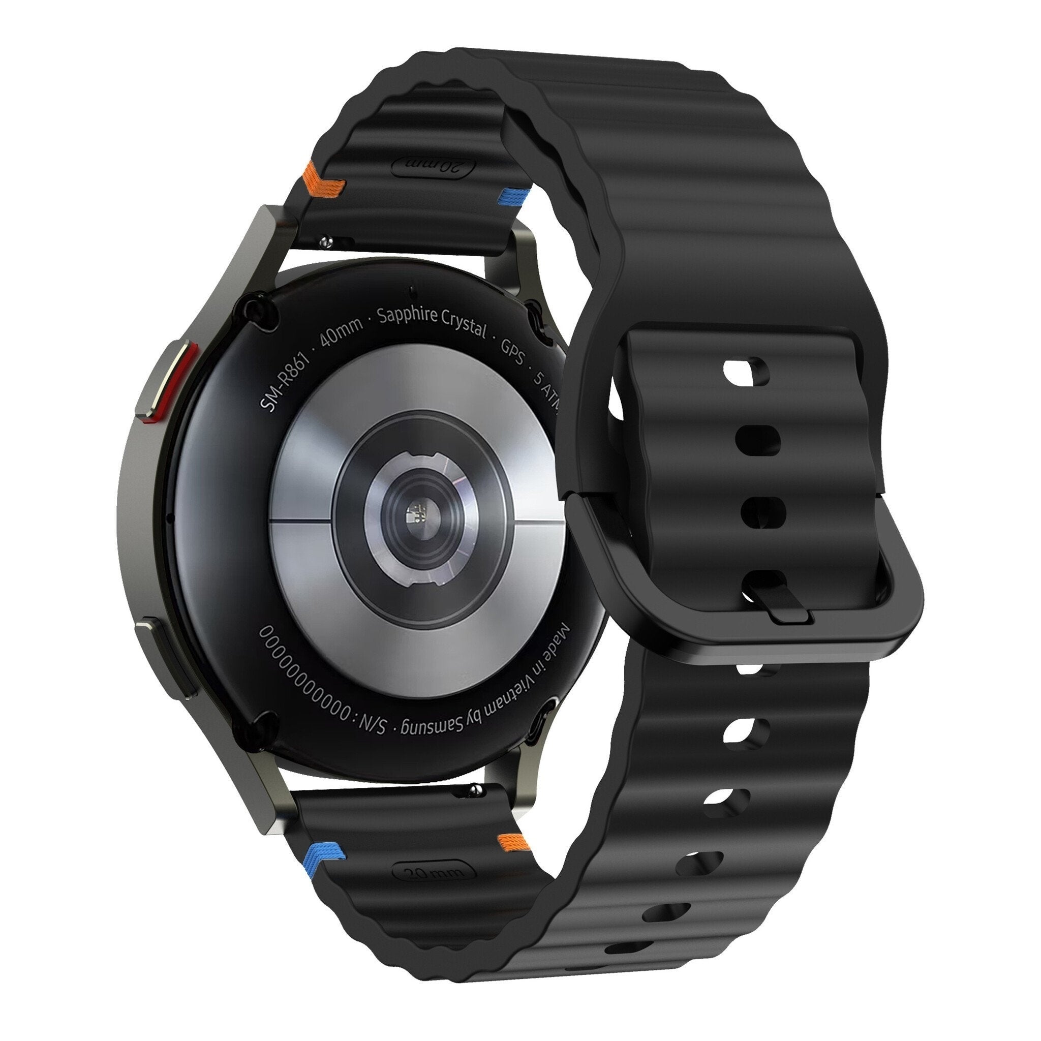 CMF Watch Pro 3 Wave Silikonarmband (Schwarz)
