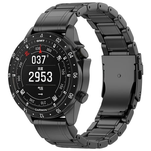 Bracelet titane Premium Garmin Approach S70 - 47mm (noir)