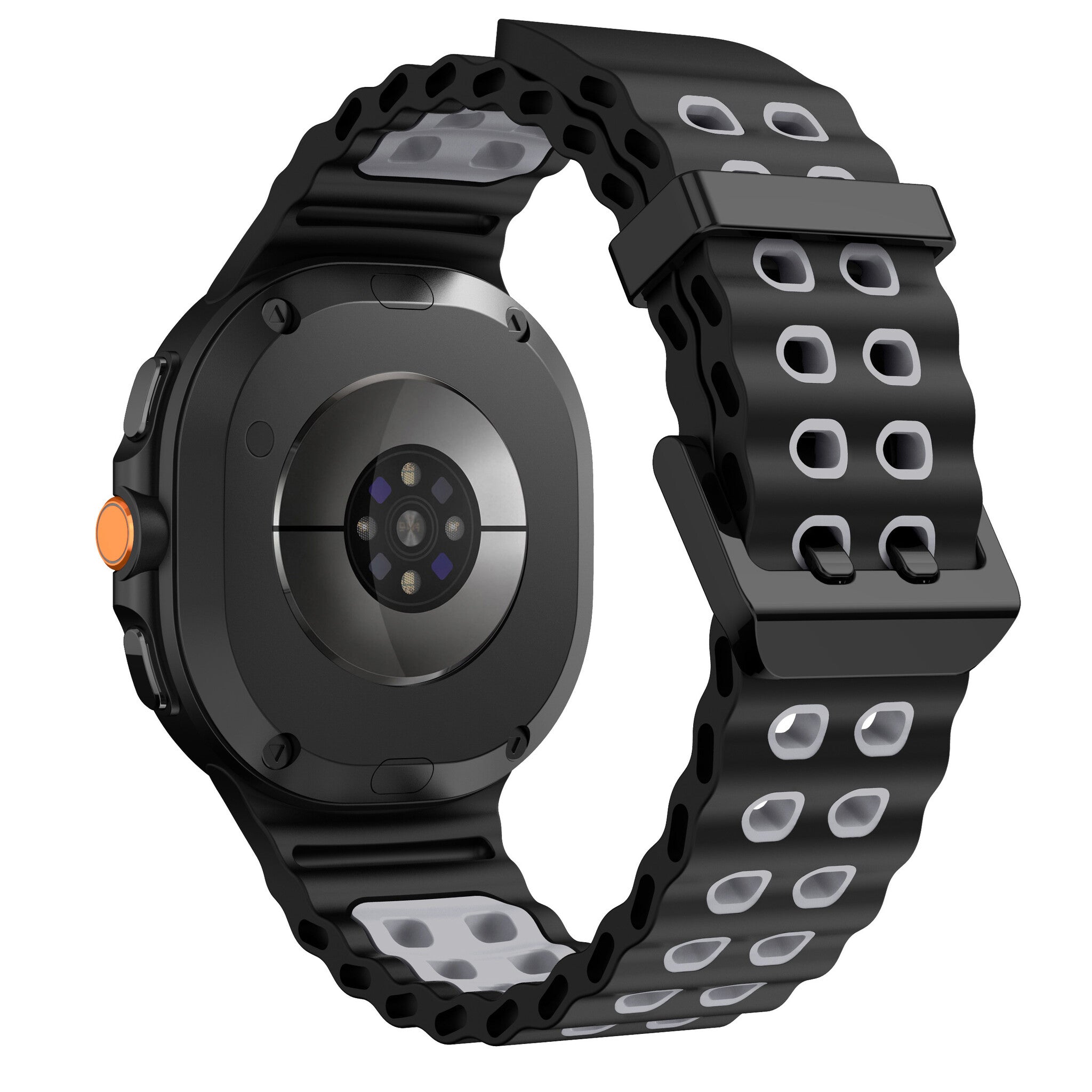 Samsung Galaxy Watch 8 Classic Ocean Armband (Schwarz/Grau)