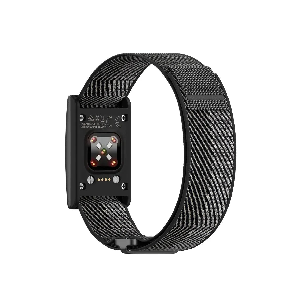 Polar Loop Nylon Armband (Schwarz/Grau)