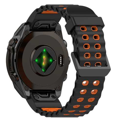 Garmin Epix Gen 2 Wave Sport Strap (Black/Orange)