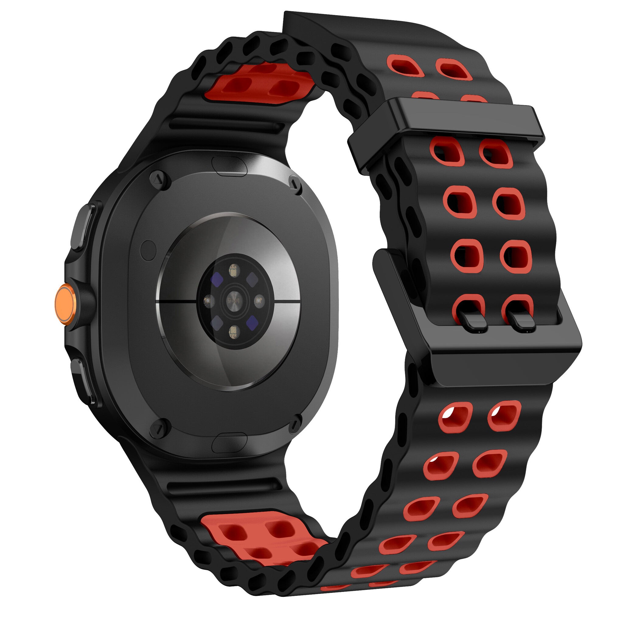 Samsung Galaxy Watch 9 - 40mm Ocean Strap (Black/Red)