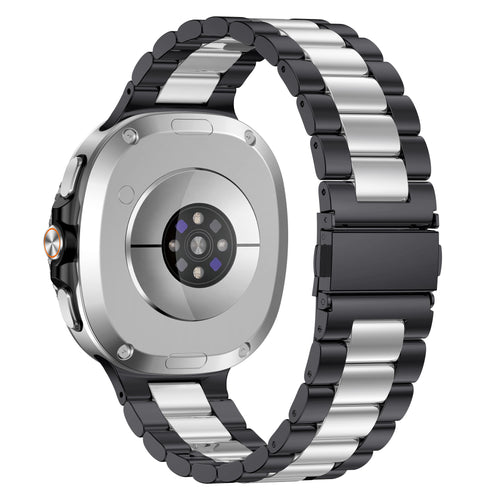 Samsung Galaxy Watch 8 - 40mm Stahlarmband (Schwarz/Silber)