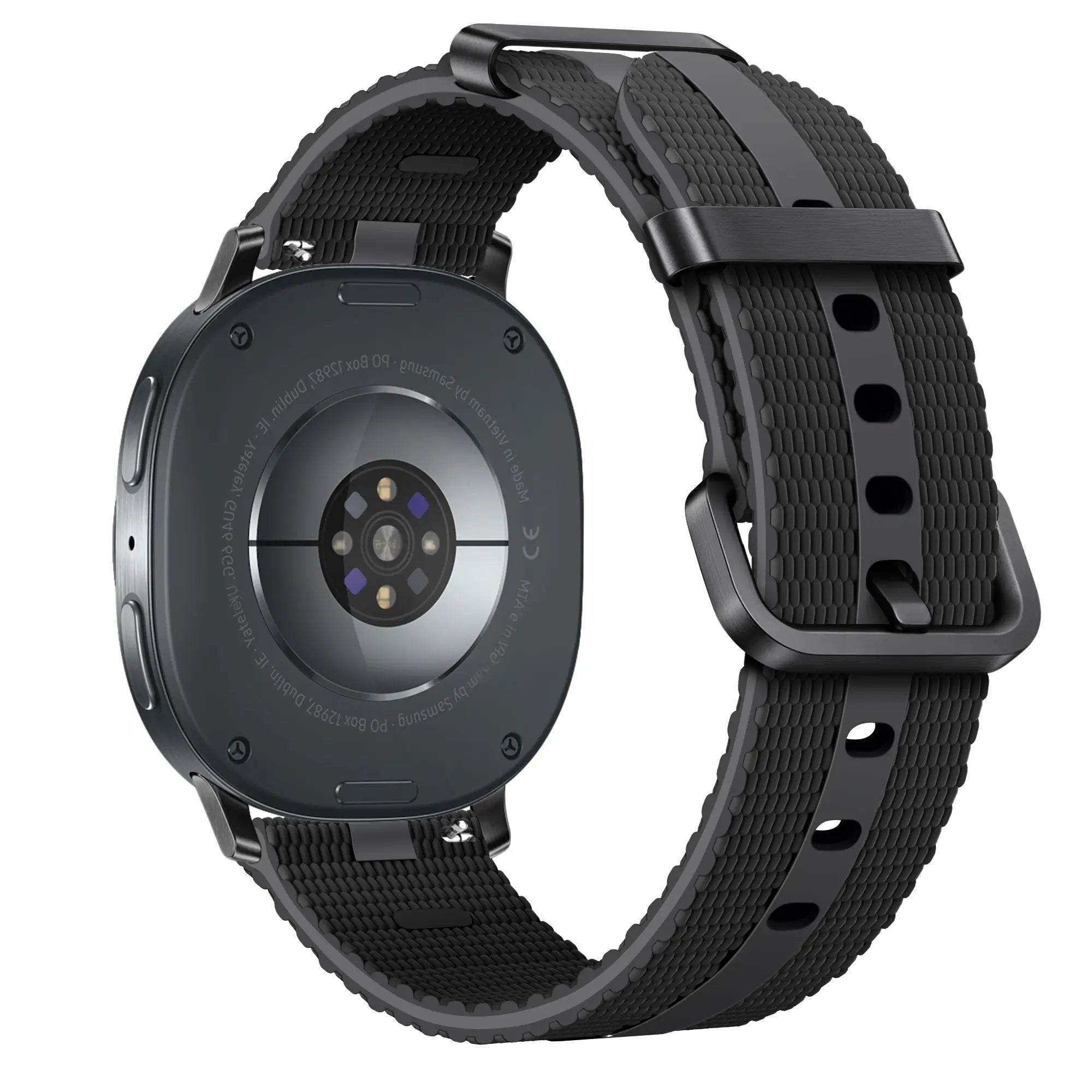 Samsung Galaxy Watch 8 - 44mm Silikon Active Armband (Schwarz)