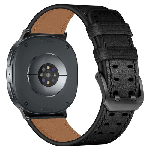 Samsung Galaxy Watch 8 Classic Double Pin Leather Strap (Black)