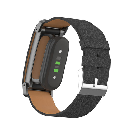 Fitbit Air Litchi Lederarmband (Schwarz)