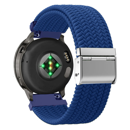 Bandz Garmin Forerunner 55 Woven Nylon Strap (Blue)