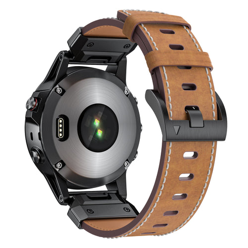 Garmin Fenix 7x Genuine Leather Band (Brown)