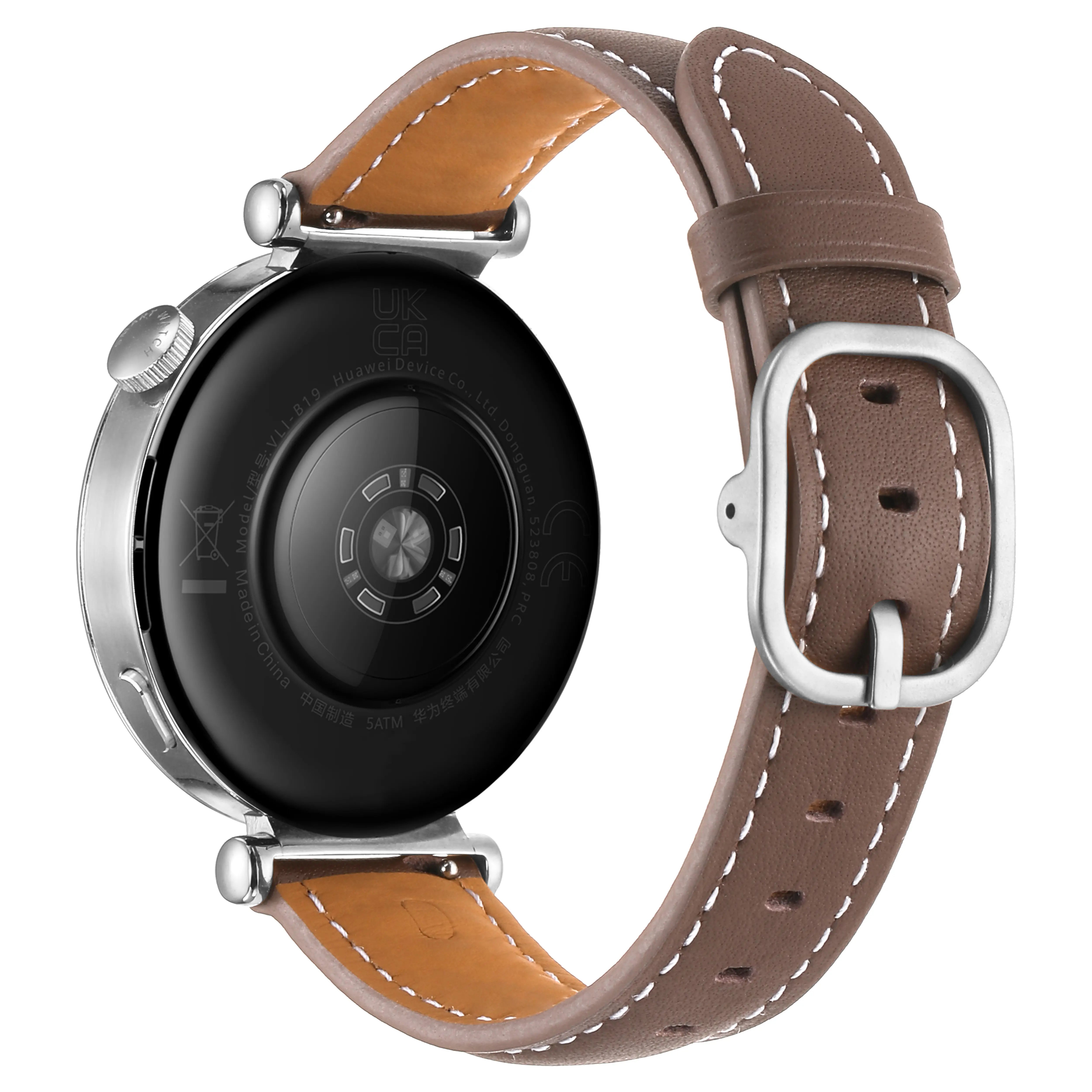 Huawei Watch GT 5 - 41mm Square Lederarmband (Braun)