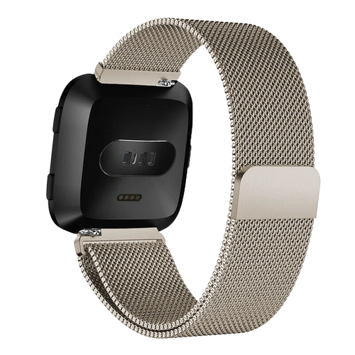 Correa milanesa Fitbit Versa (champán)