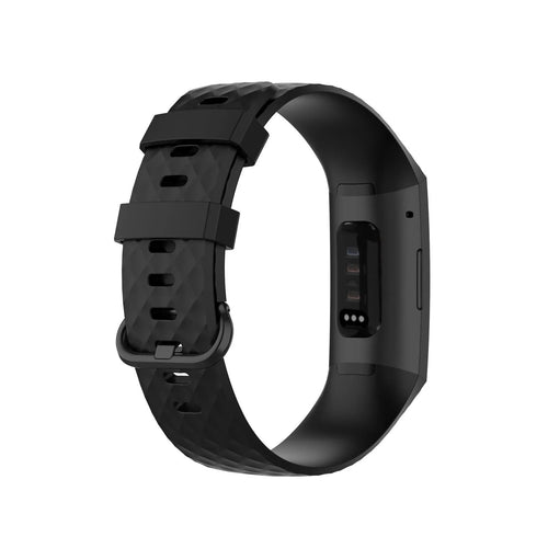 Correa silicona Fitbit Charge 3 (negra)