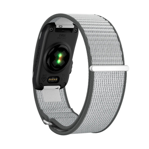 Bandz Corea nylon 'Clásico' Garmin Cirqa (gris/blanco)