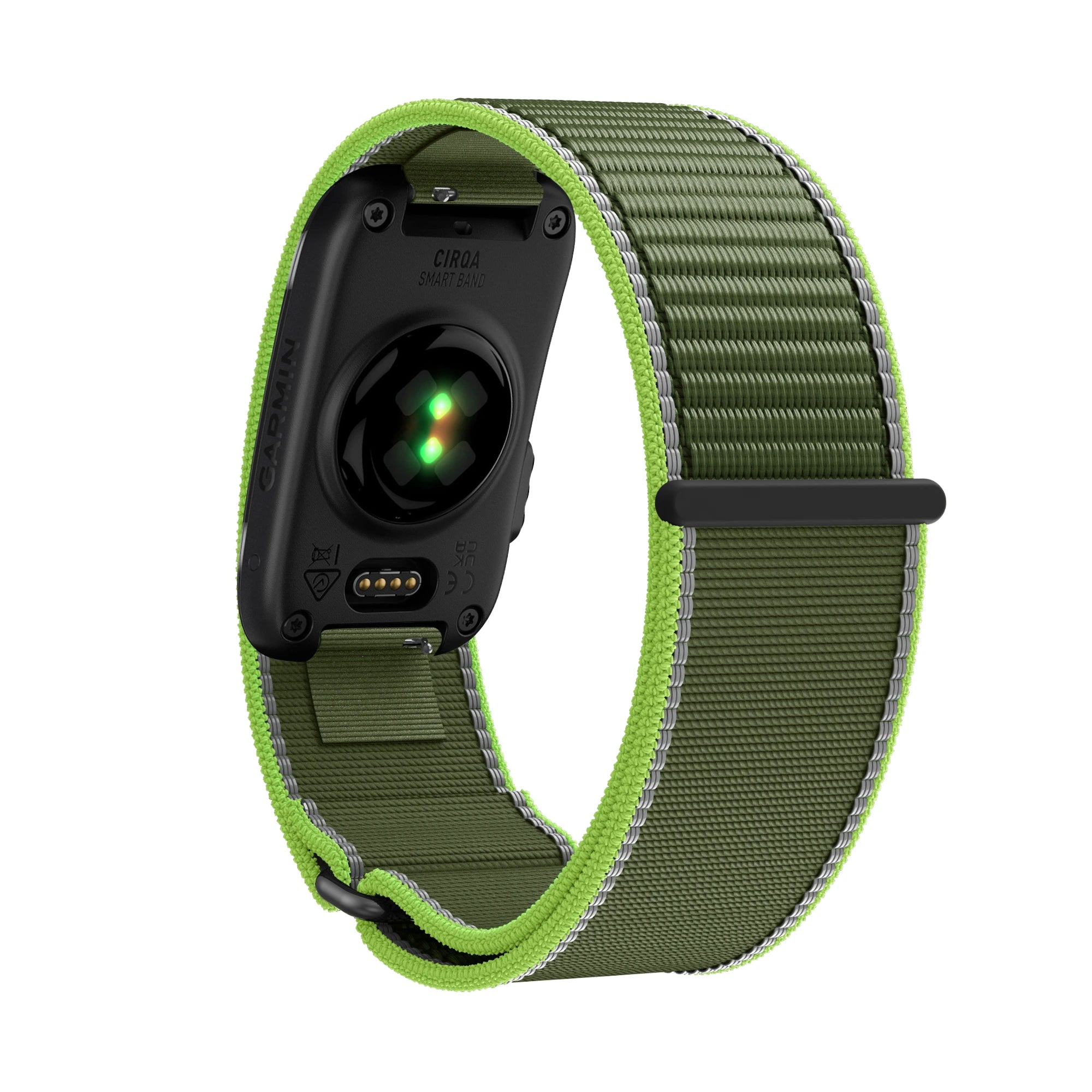 Bandz Garmin Cirqa Nylonarmband 'Classic' (Neon Grün)