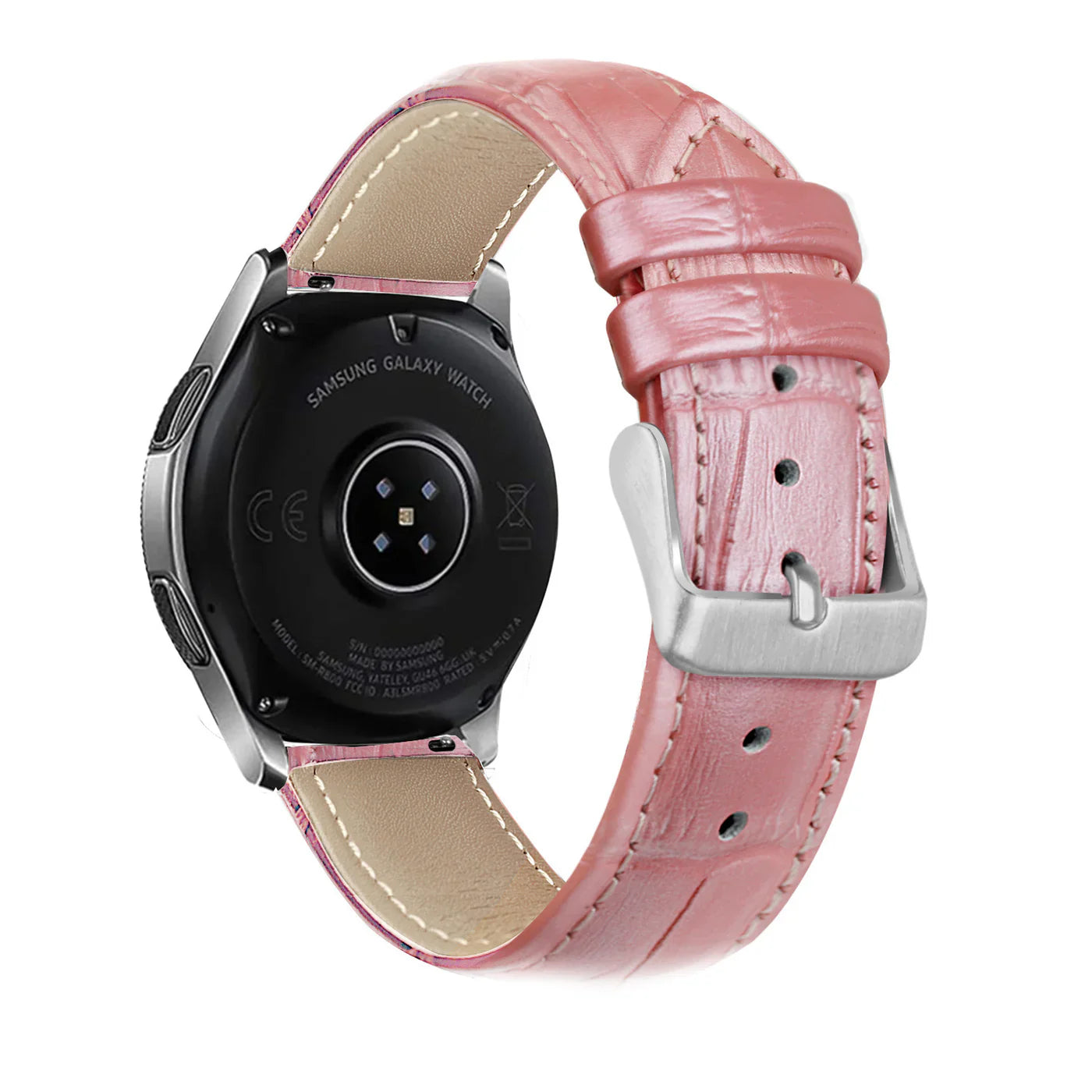 Withings ScanWatch 2 - 42mm Gebürstetes Lederarmband Krokodil (Rosa)
