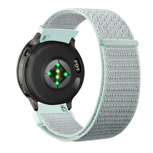 Bandz Garmin Forerunner 265s nylon loop band (licht cyaan)