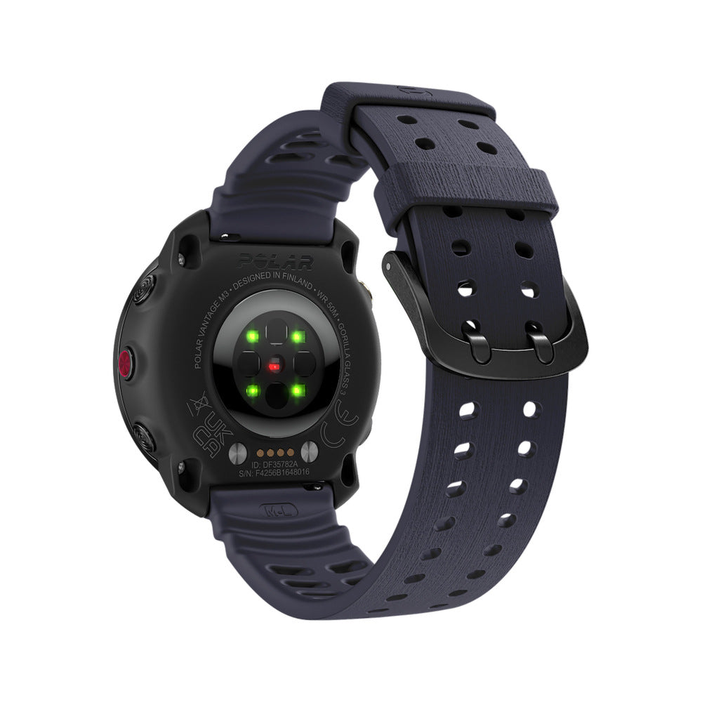 Bracelet silicone grain Polar Vantage M (bleu foncé)