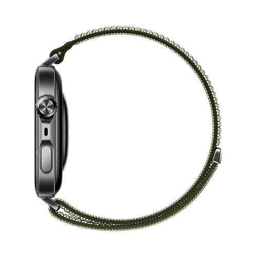 Huawei Watch Fit 5 Pro ultradunne nylon band (donkergroen)