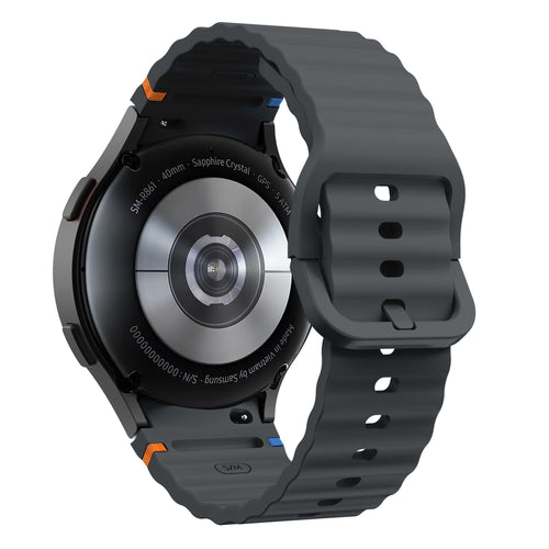 Bracelet ondulés Samsung Galaxy Watch 4 44mm 6 - 40mm (graphite)