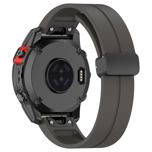 Correa silicona con hebilla-D Garmin Approach S62 (gris oscuro)