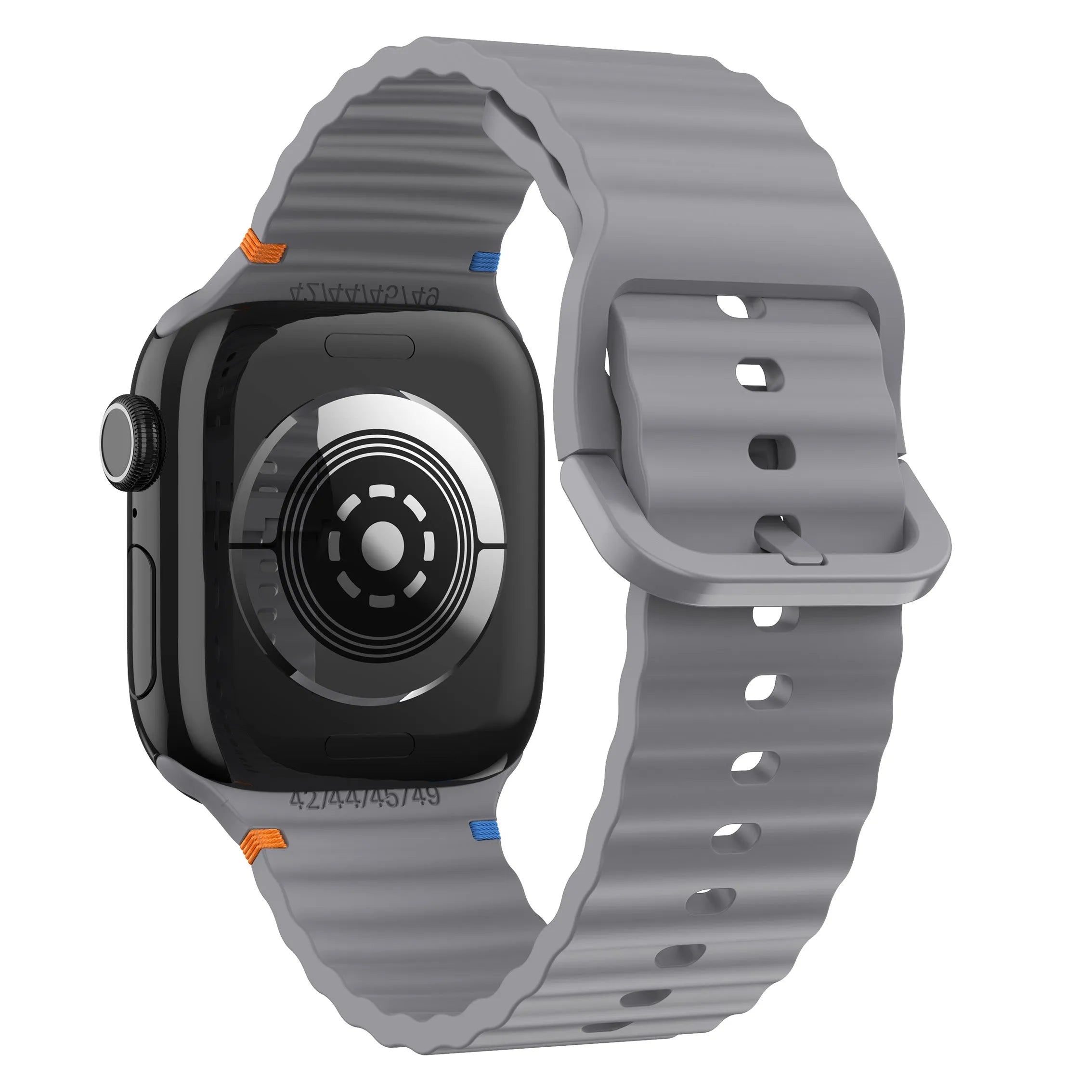 Apple Watch Wave Silikonarmband (Dunkelgrau)