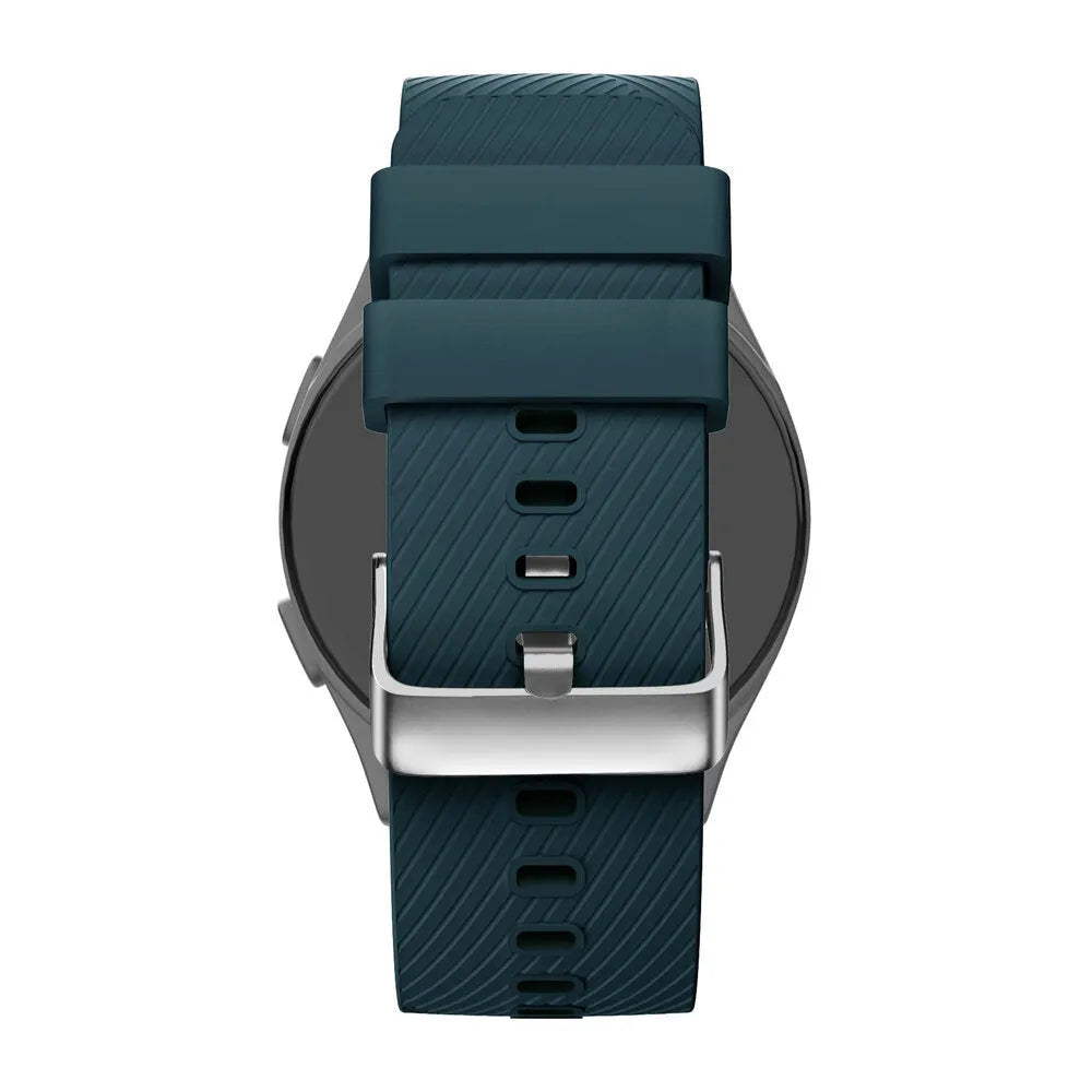 Bandz Pebble Round 2 - 20mm siliconen band 'Deluxe' (donkergroen)