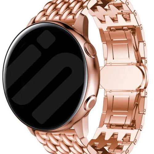 Correa acero 'Dragon' Amazfit Bip U (Pro) (rosa dorado)